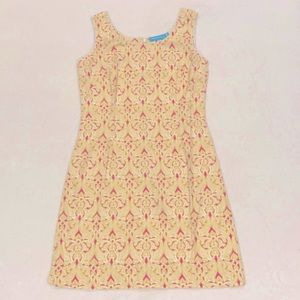 Women’s Sleeveless Patterned Mini Dress sz 4 - Needham Lane
